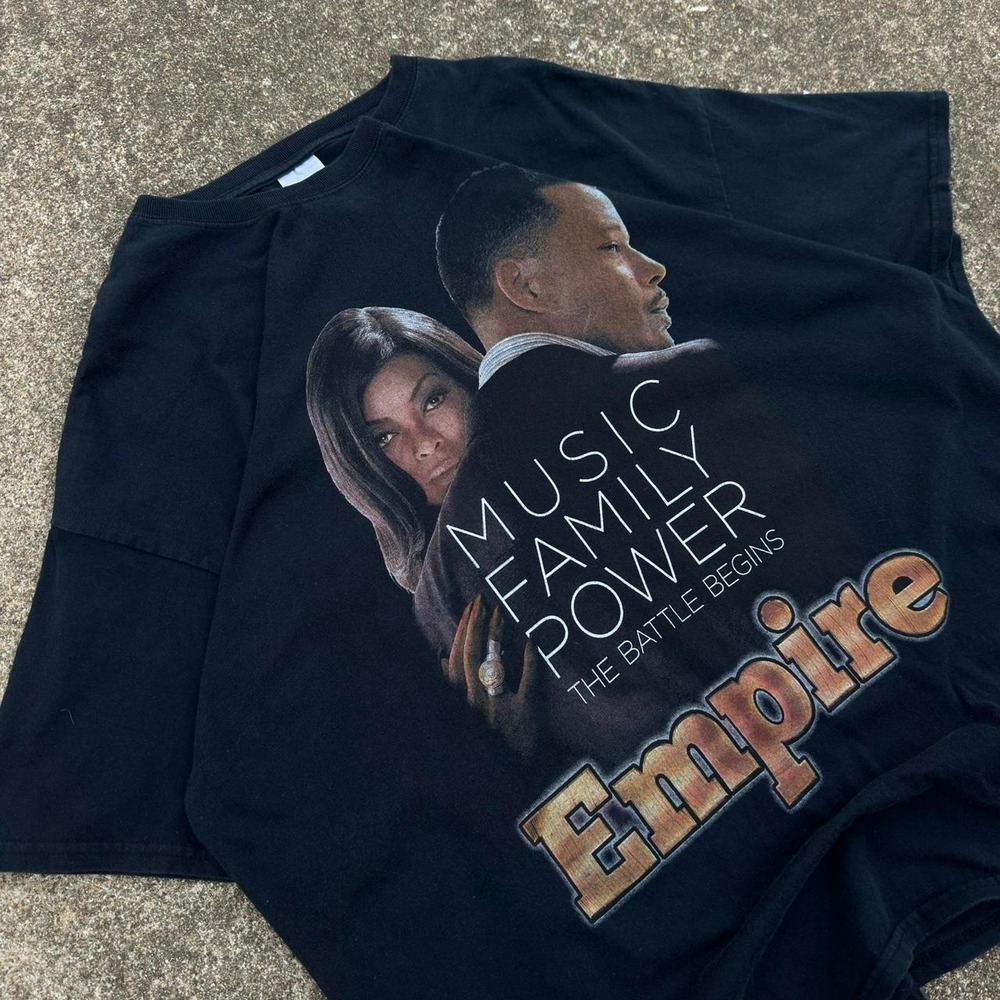 Vintage Y2K Empire TV Show Promo Graphic Tee Black Fox Network Mens 2XL g1